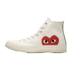 Converse Comme des Garçons Blanche Haute. Białe trampki Converse, bez wzorów, bez zapięcia. Za 695.58 zł.