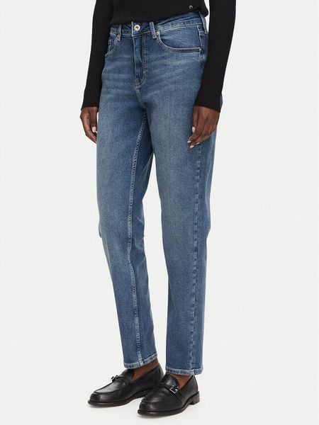 Karl Lagerfeld Jeans Jeansy B3W10060 Niebieski Mom Fit. Niebieskie jeansy Karl Lagerfeld Jeans, bez wzorów. Za 549.99 zł.
