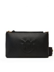 PINKO Torebka Flat Horizontal Mini AI 25-26 104277 A29Q Czarny. Czarne torebki klasyczne Pinko, bez wzorów, ze skóry, bez dodatków. Za 699.99 zł.