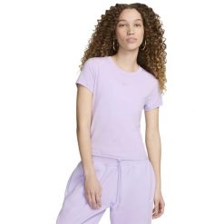Podkoszulek Nike W Sportswear Chill Knit, Kobiety. Fioletowe koszulki sportowe Nike, bez wzorów, bez ramiączek. Za 290.00 zł.