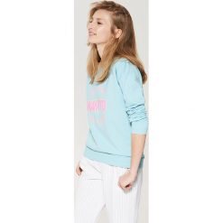 Bluza z napisem - Turkusowy. Bluzy House. Za 69.99 zł.