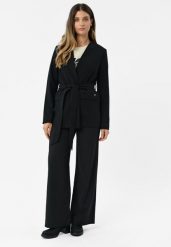 Materiałowe spodnie z szeroką nogawką R-HUS. Spodnie materiałowe Volcano, do pracy, s, bez wzorów, z elastanu. Za 179.99 zł.