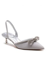 Aldo Sandały Boucletta 13710831 Srebrny. Szare sandały Aldo, bez wzorów, ze skóry, bez obcasa, na szpilce, bez zapięcia. Za 259.99 zł.