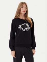 Liu Jo Sport Bluza TF5097 FS090 Czarny Regular Fit. Czarne bluzy Liu Jo Sport, xxl, bez wzorów, z bawełny, bez kaptura. Za 629.99 zł.