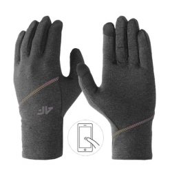 Rękawice uniseks 4F. Szare rękawiczki 4f, bez wzorów. Za 72.99 zł.