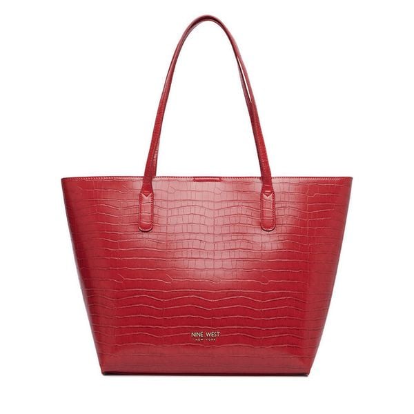 Torebka Nine West. Czerwone shopper Nine West, bez wzorów, bez dodatków. Za 279.99 zł.