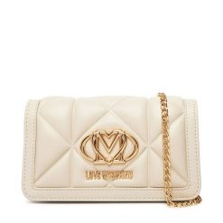 Duży Portfel Damski LOVE MOSCHINO. Brązowe portfele Love Moschino, bez wzorów. Za 709.99 zł.