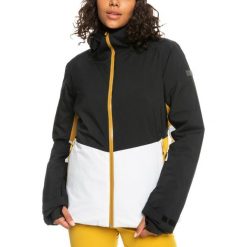 Kurtka narciarska damska Roxy Peakside Insulated Snow. Czarne kurtki narciarskie Roxy, xs, bez wzorów, bez kaptura, narciarskie. Za 564.00 zł.