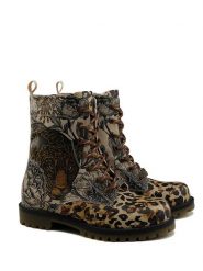 Goby Botki w kolorze beżowym ze wzorem rozmiar: 40. Brązowe botki Goby, bez wzorów, z materiału, z okrągłym noskiem, bez obcasa, bez zapięcia. Za 254.74 zł.