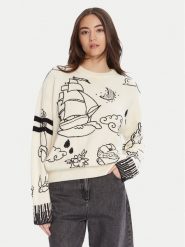 PINKO Sweter Andros 105427 A2PK Écru Regular Fit. Swetry Pinko, l, bez wzorów, z wełny, bez ramiączek. Za 1,779.00 zł.