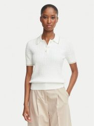 Lacoste Polo AF0972 Kremowy Slim Fit. Białe koszulki polo Lacoste, bez wzorów, z syntetyku, bez kołnierzyka, bez ramiączek. Za 709.99 zł.