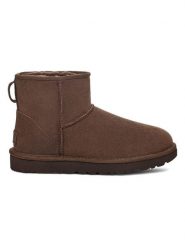 UGG Botki "Classic Mini II" w kolorze ciemnobrązowym z wełny jagnięcej rozmiar: 36. Brązowe botki UGG, bez wzorów, z wełny, z okrągłym noskiem, bez obcasa, bez zapięcia. Za 572.37 zł.