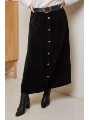 Curvy Lady Spódnica w kolorze czarnym rozmiar: 44/46. Czarne spódnice Curvy Lady, bez wzorów, ze skóry, klasyczne, maxi. Za 127.65 zł.