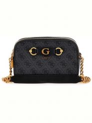 Guess Torebka w kolorze czarnym - 20 x 13 x 8 cm rozmiar: onesize. Czarne torby na ramię Guess, z aplikacjami, z materiału, na ramię, bez dodatków. Za 373.30 zł.