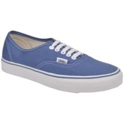 Buty sneakersy Vans Authentic granatowe. Niebieskie trampki Vans, bez wzorów, bez zapięcia. Za 317.25 zł.