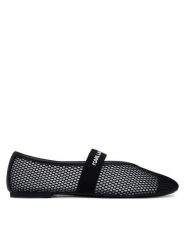 KARL LAGERFELD Baleriny KL40125 Czarny. Czarne baleriny KARL LAGERFELD, bez wzorów, z materiału, bez obcasa. Za 449.99 zł.