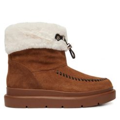 Śniegowce Guess. Brązowe trapery i śniegowce Guess. Za 714.99 zł.