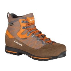 Trekkingowe Buty Damskie Trekker Leather GORETEX. Brązowe trekkingi Aku, z gore-texu, wspinaczkowe. Za 732.99 zł.