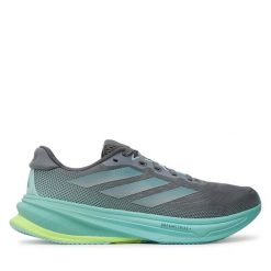 Buty do biegania adidas. Szare obuwie sportowe Adidas, bez zapięcia, do biegania. Za 649.99 zł.