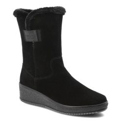 Czarne Botki Rieker Ocieplane Buty Damskie Na Koturnie. Czarne botki Rieker, na zimę, bez wzorów, bez obcasa, na koturnie, bez zapięcia. Za 439.00 zł.
