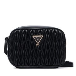 Torebka Guess. Czarne listonoszki Guess, z aplikacjami, bez dodatków. Za 264.99 zł.