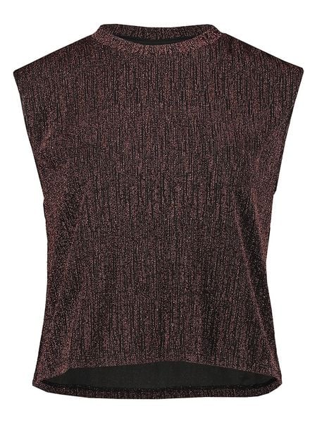 Pieces Bluzka w kolorze brązowym rozmiar: XL. Brązowe bluzki Pieces, xl, bez wzorów, bez kołnierzyka, bez ramiączek. Za 37.91 zł.
