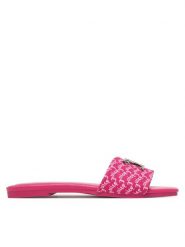 Juicy Couture Klapki HY24111-1 Różowy. Czerwone klapki Juicy Couture, bez wzorów, z materiału, bez obcasa. Za 127.99 zł.