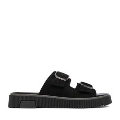 Klapki Lasocki. Czarne klapki Lasocki, bez wzorów, bez obcasa. Za 169.99 zł.
