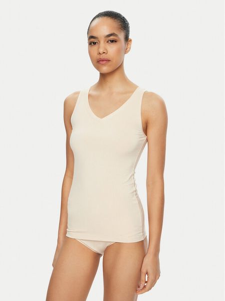 Triumph Top Sense Of Modal 10224796 Écru Slim Fit. Topy Triumph, xs, bez wzorów, z syntetyku, bez kołnierzyka, bez ramiączek. Za 59.99 zł.