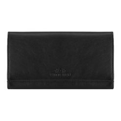 Skórzany portfel w kolorze czarnym - (S)18,5 x (W)10 cm. Czarne portfele Kazar, Wittchen, bez wzorów, z materiału. W wyprzedaży za 179.95 zł.