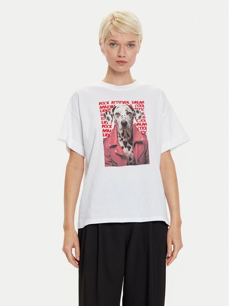 Imperial T-Shirt TV34IGTSRA Biały Regular Fit. Białe t-shirty Imperial, xs, bez wzorów, z bawełny, bez kołnierzyka, bez ramiączek. Za 139.99 zł.