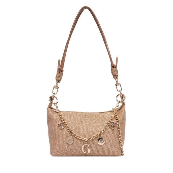 Torebka Guess. Żółte torebki klasyczne Guess, z aplikacjami, bez dodatków. Za 294.99 zł.