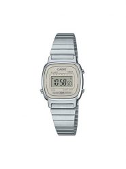 Casio Zegarek Vintage Mini LA670WEA-8AEF Srebrny. Szare, cyfrowe zegarki Casio, srebrne. Za 199.99 zł.