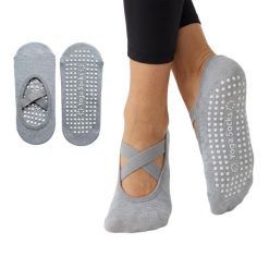 Skarpetki do jogi fit.me antypoślizgowe szare. Szare skarpety FITME!, bez wzorów. Za 10.53 zł.