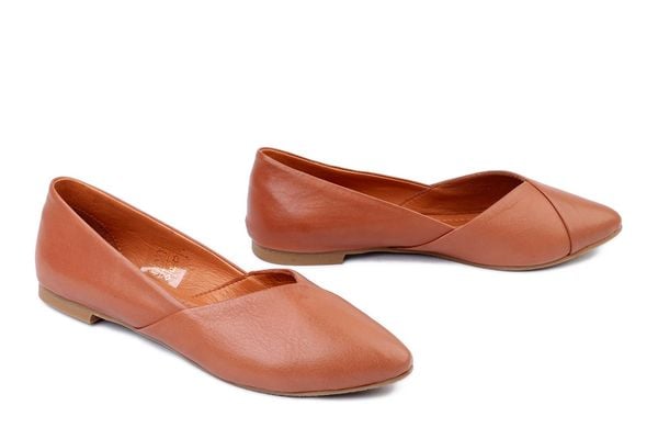PIAZZA 830029-21 tan, baleriny damskie. Brązowe baleriny Piazza, bez wzorów, ze skóry, bez obcasa. Za 254.92 zł.