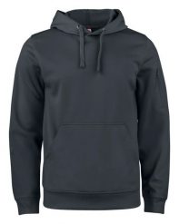 Clique Basic Active Hoody jednokolorowa bluza z kapturem z poliestru – black. Czarne bluzy sportowe CLIQUE, m, bez wzorów, z włókna, z kapturem. Za 189.24 zł.