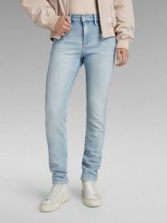 G-Star Dżinsy - Slim fit - w kolorze błękitnym rozmiar: W27/L34. Niebieskie jeansy G-Star, l, z aplikacjami. Za 158.47 zł.