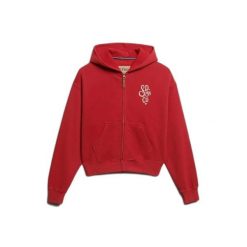 Bluza damska z kapturem Superdry Heritage Hamptons. Czerwone bluzy Superdry, bez wzorów, z kapturem. Za 349.55 zł.