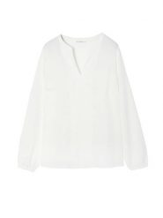 TATUUM Bluzka w kolorze białym rozmiar: 36. Białe bluzki Tatuum, bez wzorów, z lyocellu, bez kołnierzyka, bez ramiączek. Za 109.52 zł.