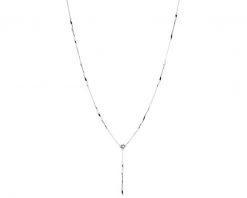Naszyjnik z białego złota z diamentem - 0,005 ct - próba 585. Białe naszyjniki Apart, z diamentem, złote. Za 2,990.00 zł.
