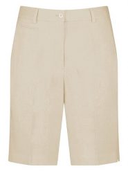 Gerry Weber Lniane bermudy w kolorze beżowym rozmiar: 44. Brązowe szorty Gerry Weber, bez wzorów, ze lnu. Za 180.06 zł.