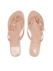 Melissa Japonki Melissa Harmonic M Lover Ad 35797 Różowy. Czerwone klapki Melissa, bez wzorów, z tworzywa sztucznego, bez obcasa. Za 219.99 zł.