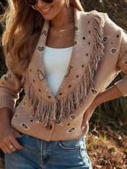 LA Angels Kardigan w kolorze beżowym rozmiar: M. Brązowe kardigany LA Angels, m, bez wzorów. Za 240.99 zł.