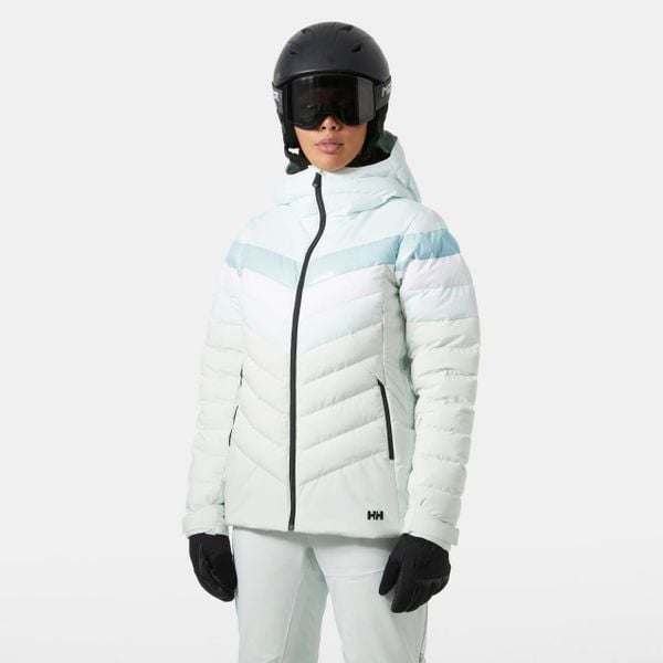Damska kurtka puchowa Helly Hansen Imperial Puffy. Niebieskie kurtki narciarskie Helly Hansen, bez wzorów, z puchu, bez kaptura, narciarskie. W wyprzedaży za 1,215.50 zł.