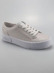 S.Oliver Sneakersy w kolorze szaro-srebrnym rozmiar: 39. Szare trampki S.Oliver, bez wzorów, bez zapięcia. Za 176.08 zł.