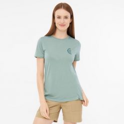 T-shirt damski VIKING Rune Lady. Zielone koszulki sportowe Viking, bez wzorów, bez ramiączek. W wyprzedaży za 112.43 zł.