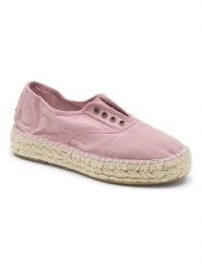 Natural world Espadryle w kolorze jasnoróżowym rozmiar: 38. Różowe espadryle Natural World, bez wzorów, bez obcasa, bez zapięcia. Za 140.95 zł.