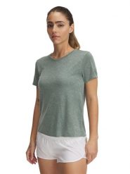 Under Armour Koszulka sportowa w kolorze zielonym rozmiar: M. Zielone koszulki sportowe Under Armour, bez wzorów, z materiału, bez ramiączek, outdoorowe. Za 97.05 zł.