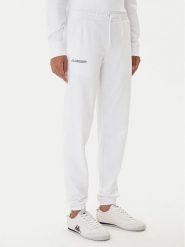 Kappa Spodnie dresowe Festa 331M34W Biały Regular Fit. Białe spodnie dresowe Kappa, m, bez wzorów, z bawełny. Za 129.99 zł.