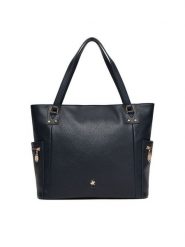 Beverly Hills Polo Club Torebka CEO-BHPC-C-005-08 Granatowy. Niebieskie shopper Beverly Hills Polo Club, bez wzorów, z materiału, bez dodatków. Za 249.99 zł.